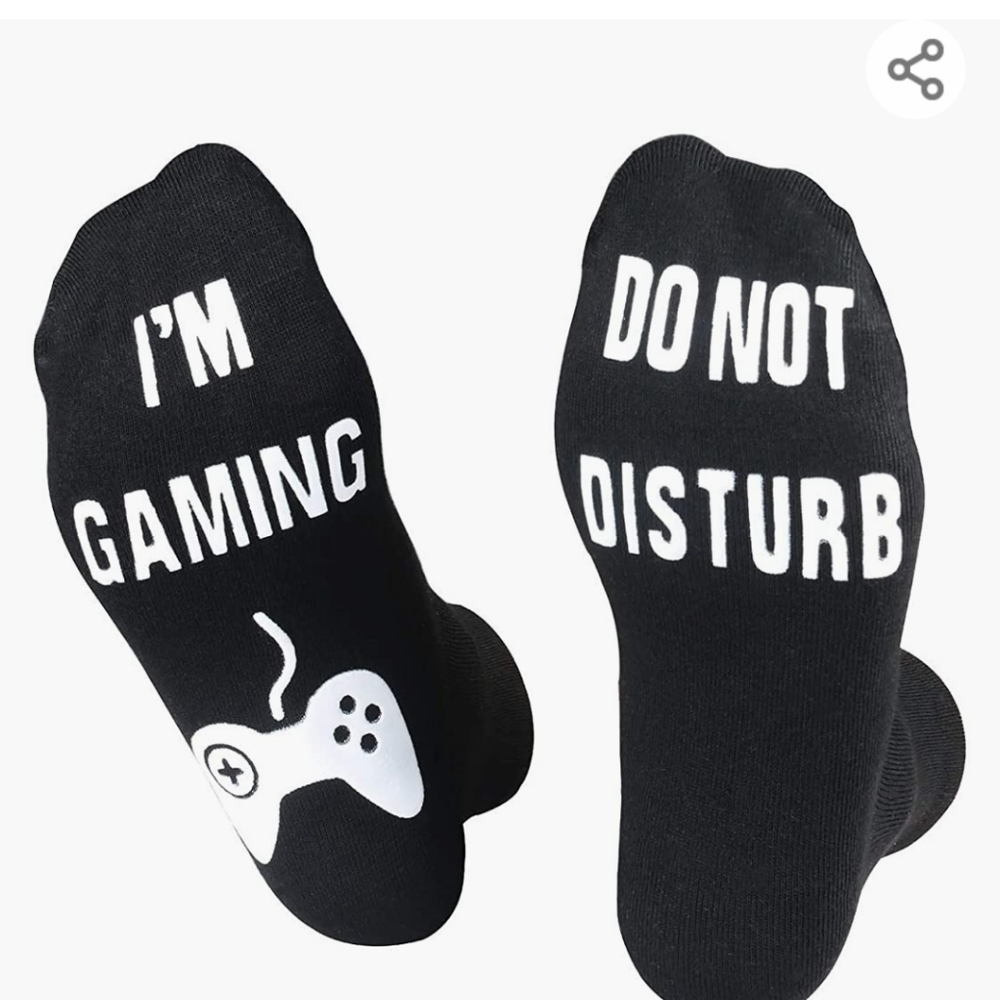 Women's "I'm Gaming, Do Not Disturb" Socks. Large.
